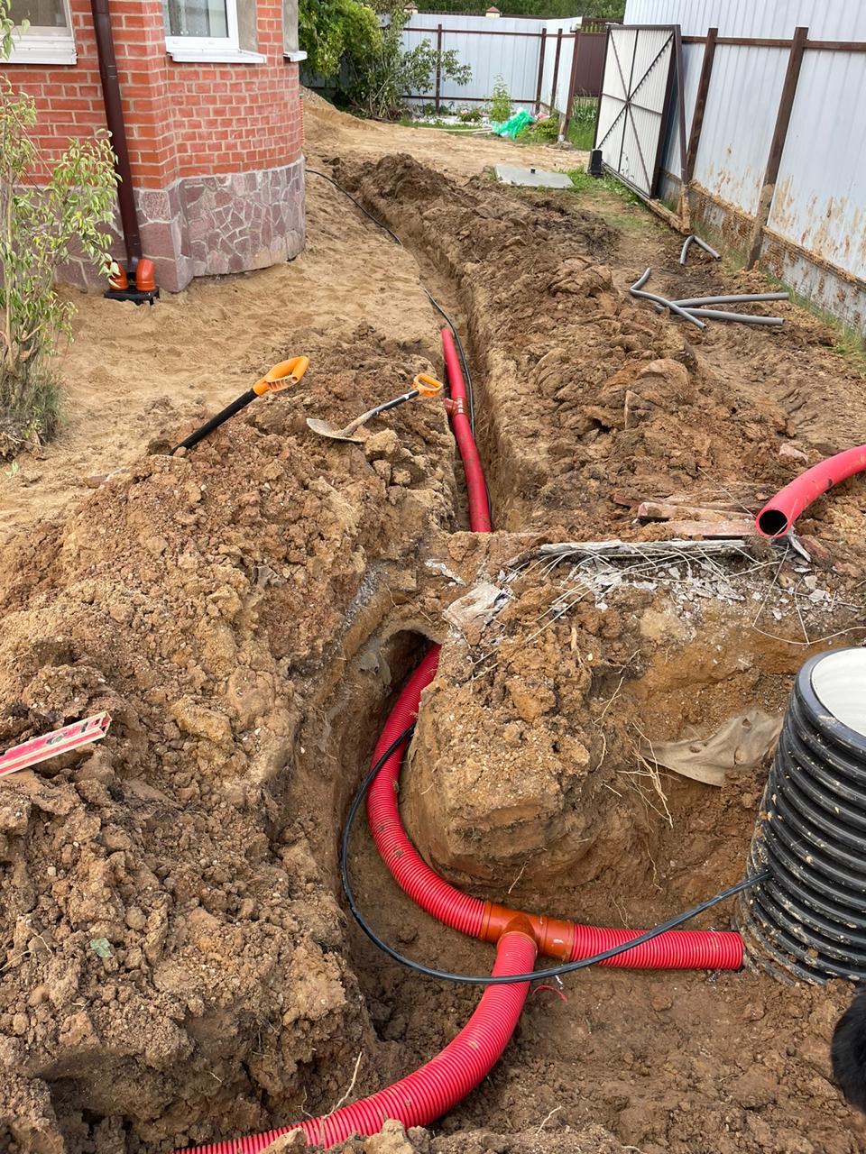 Дренажная система водоотведения на участке под ключ